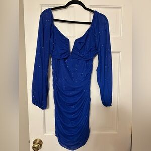 Blue cocktail Dress.  Bodycon